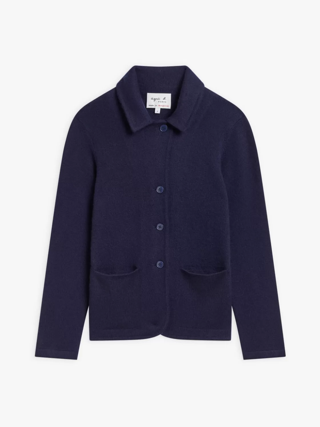 Women agnès b. Jackets & Coats<Blue Clifford Cashmere Jacket