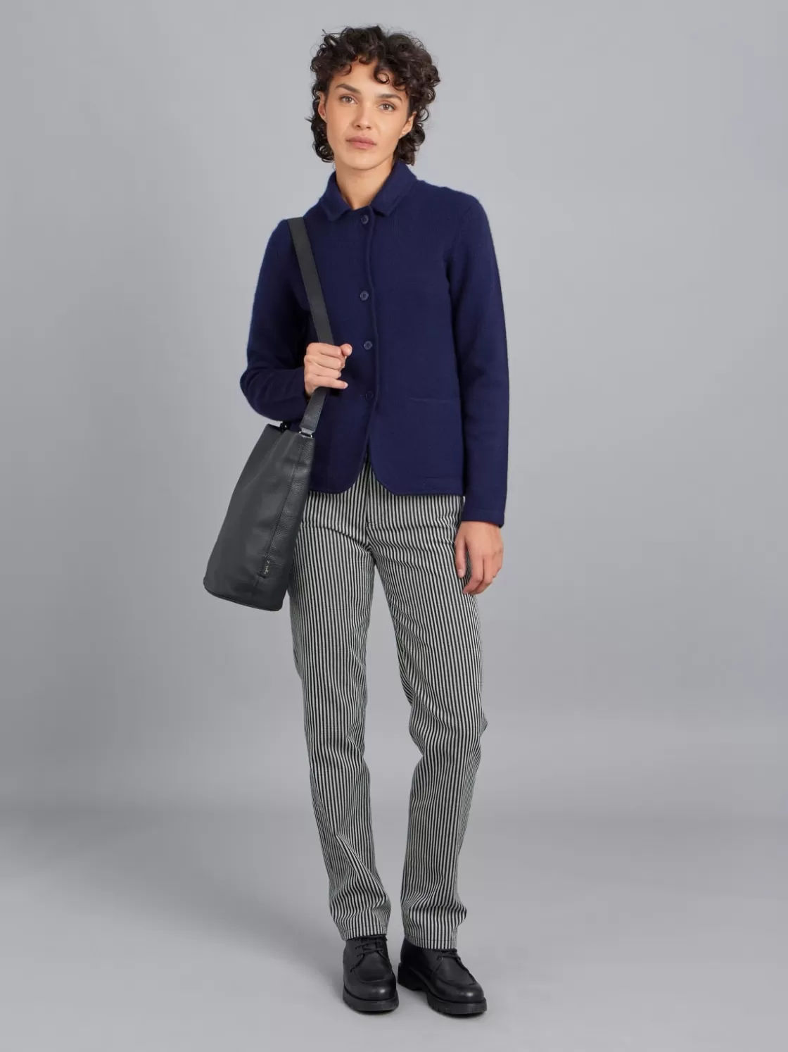 Women agnès b. Jackets & Coats<Blue Clifford Cashmere Jacket