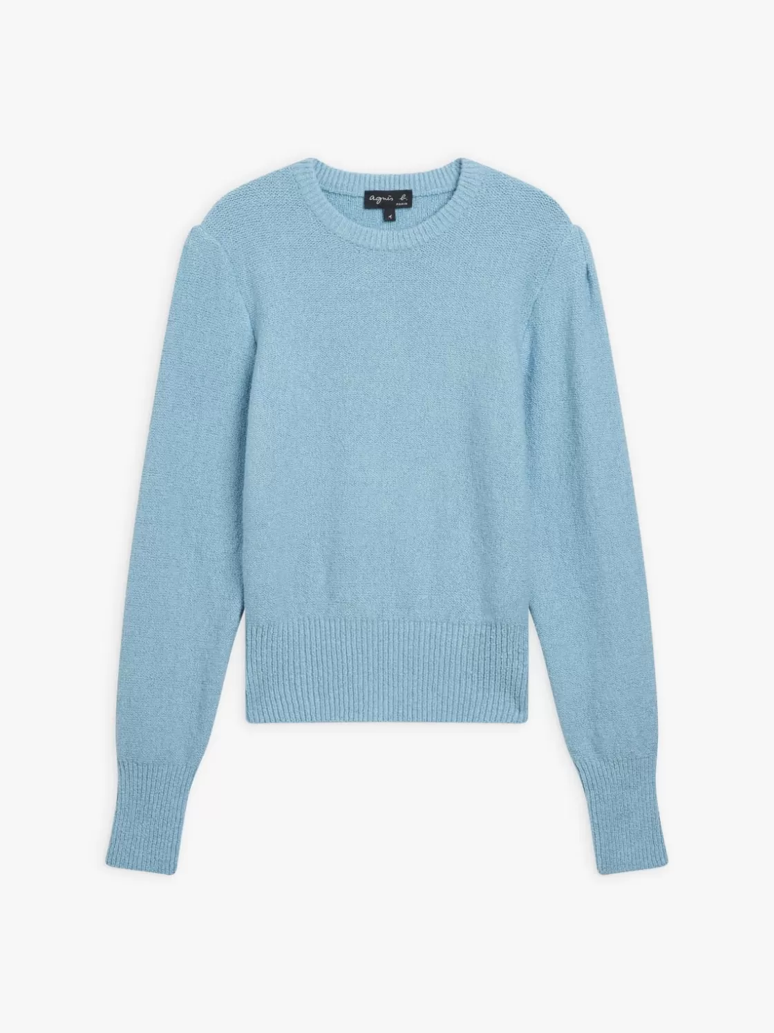 Women agnès b. Sweaters<Blue Cotton Polisson Sweater