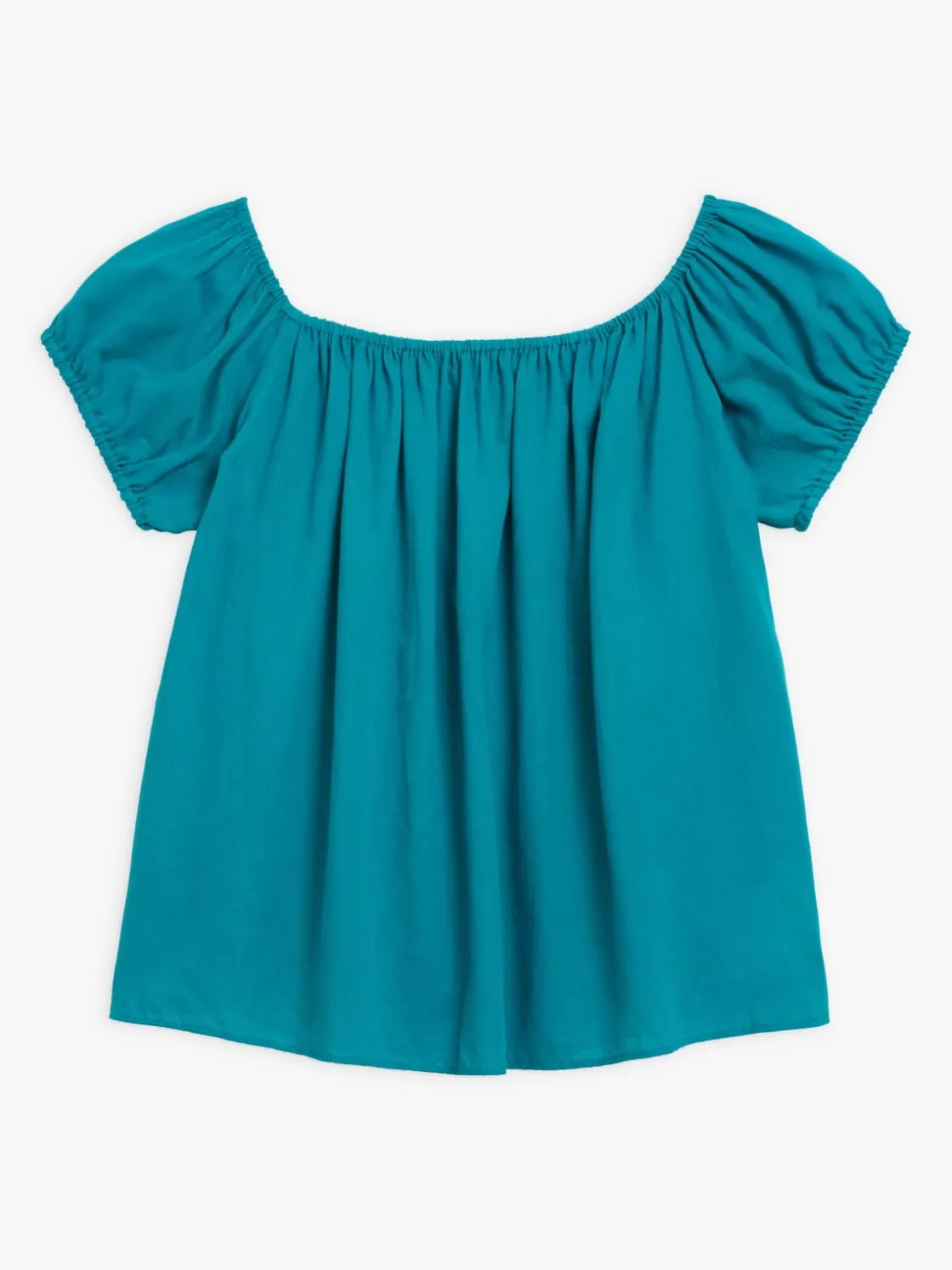 Women agnès b. Tops & Shirts<Blue Cotton Raglan Sleeves Top