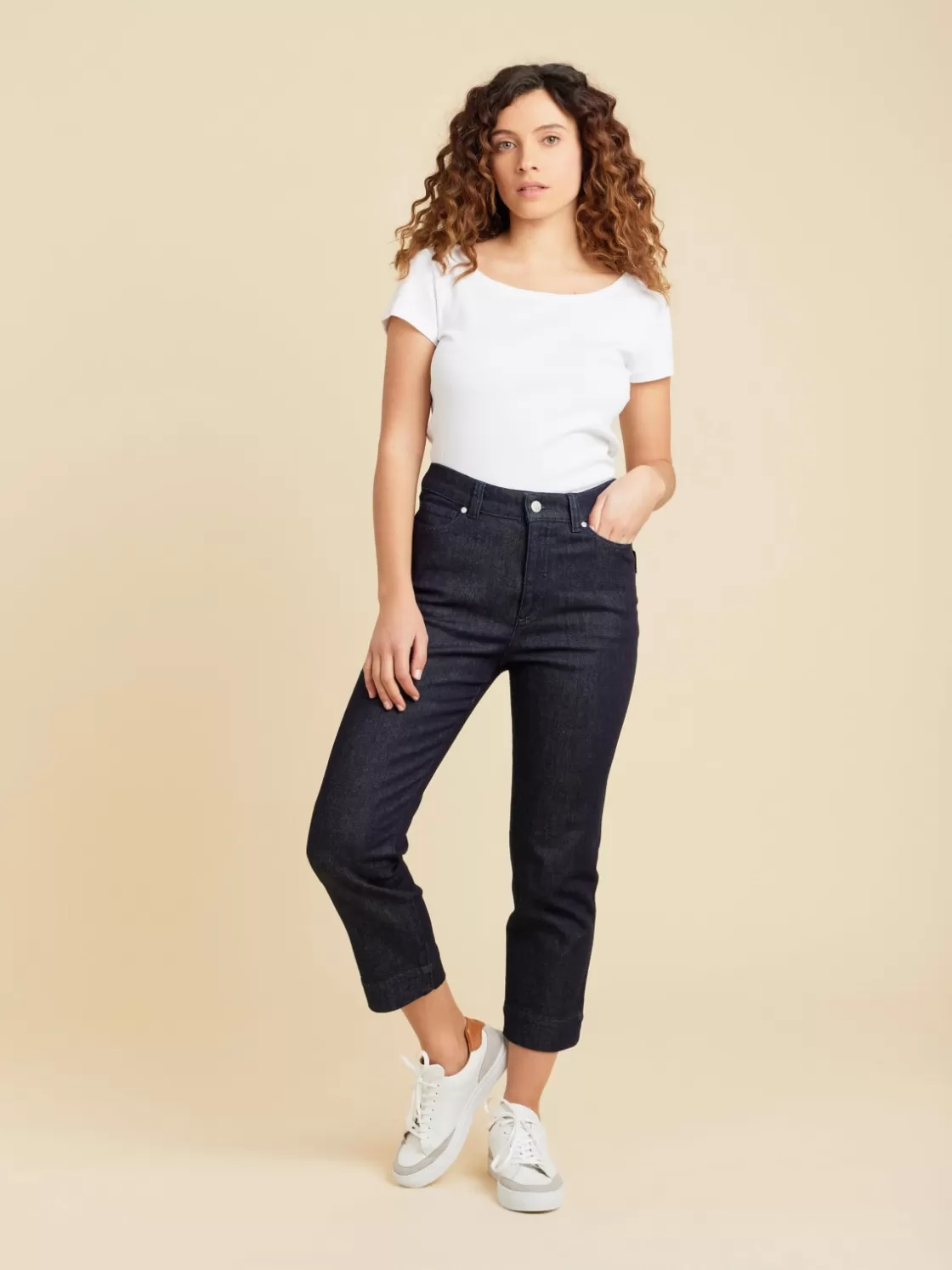 Women agnès b. Pants & Jeans<Blue High-waisted Misfits Jeans