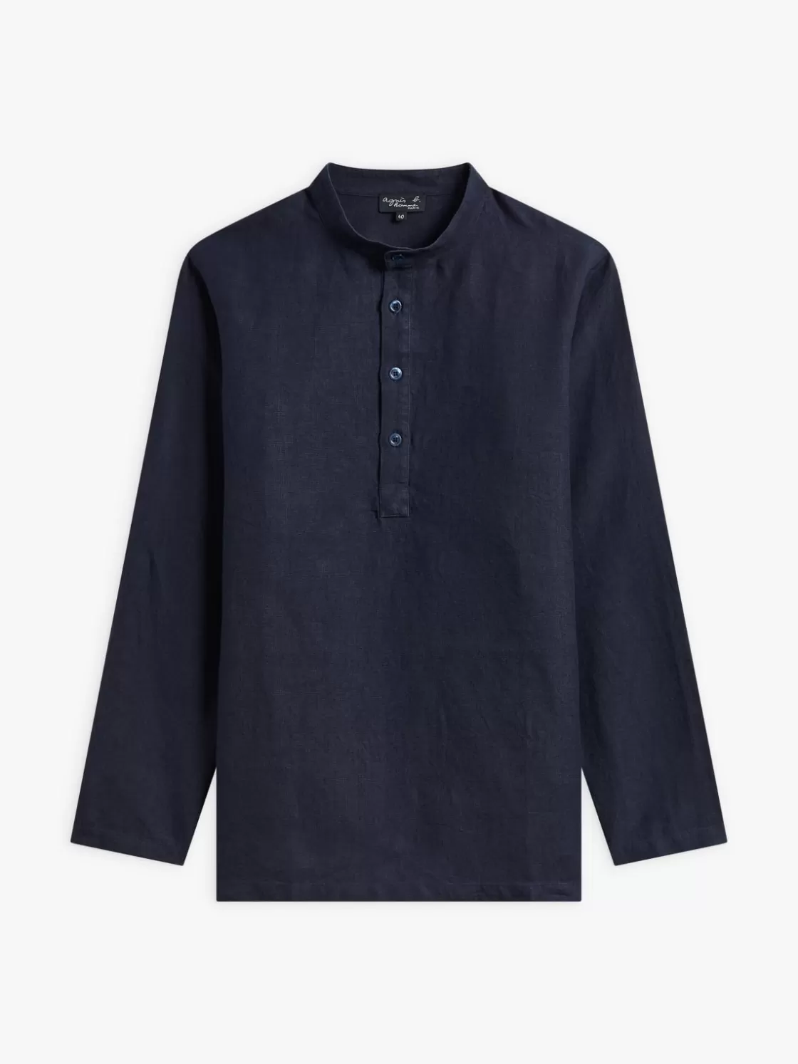 agnès b. Shirts<Blue Linen Tunic