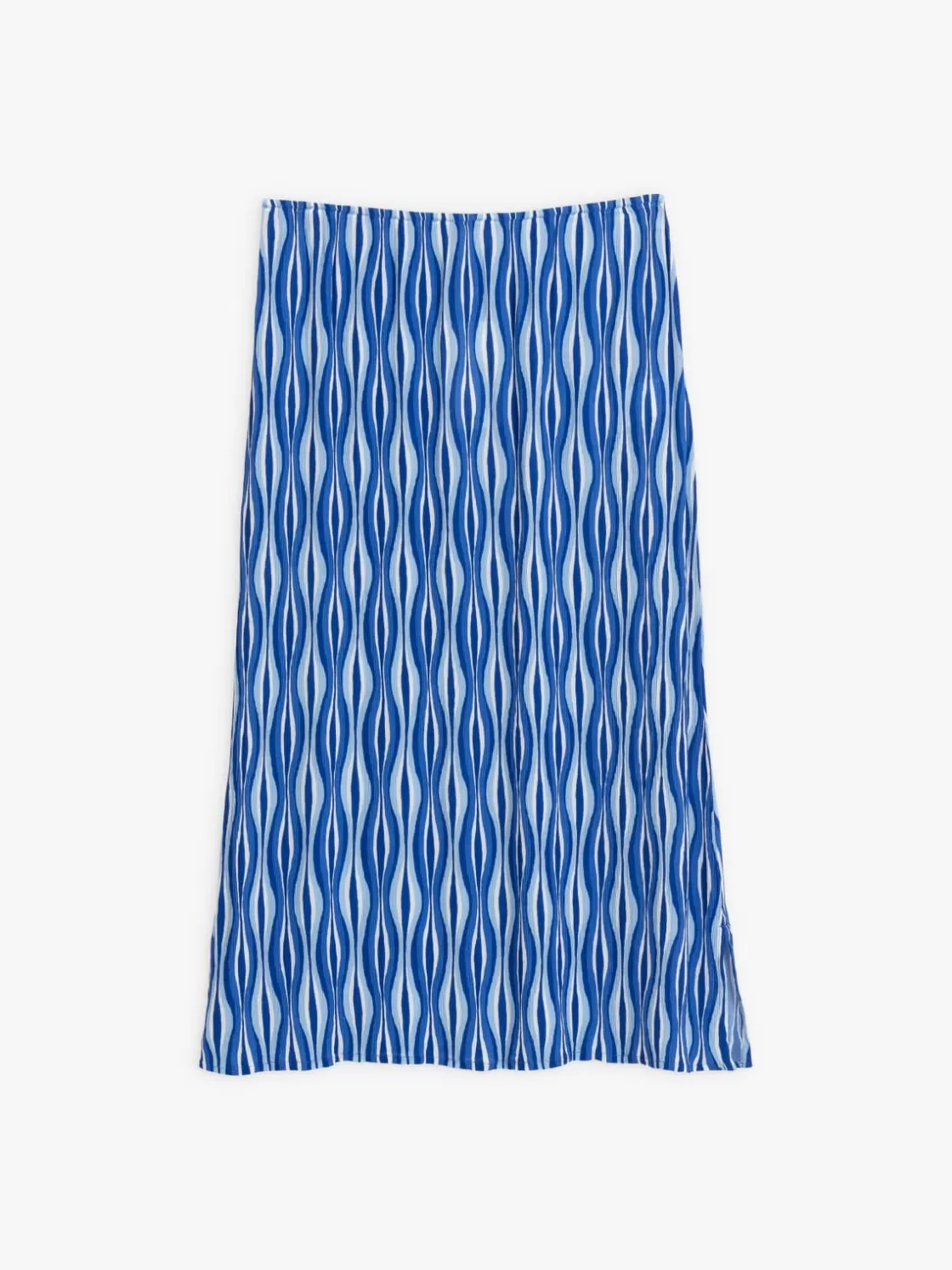 Women agnès b. Skirts & Shorts<Blue Printed Crepe Maxi Skirt