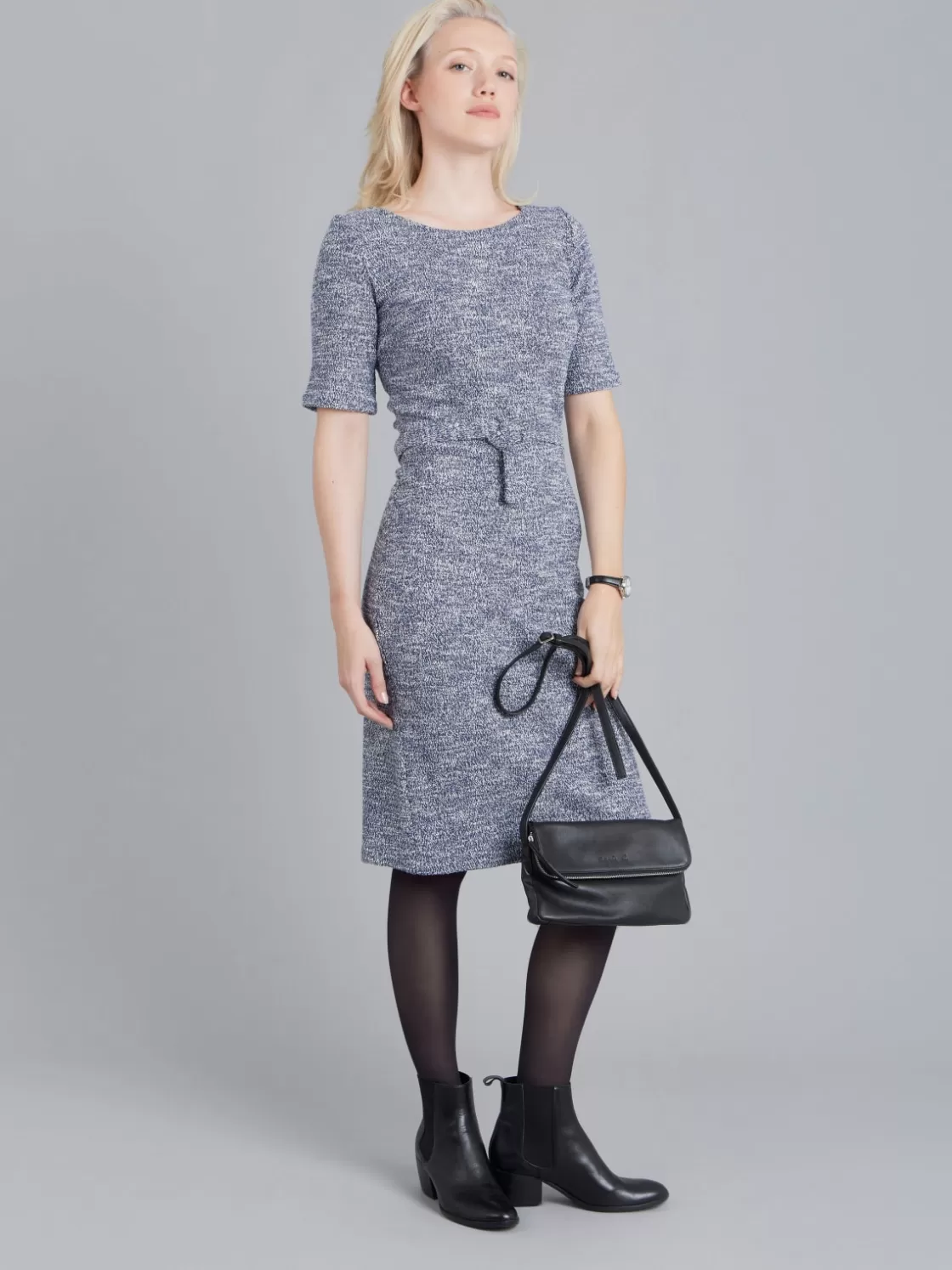 Women agnès b. Dresses<Blue Tweed Vitti Sheath Dress