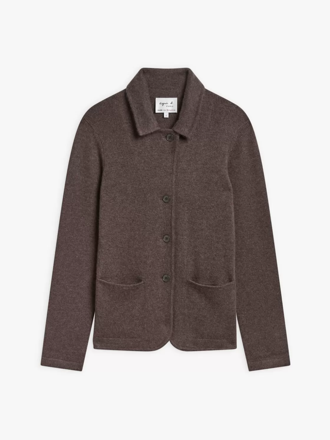 Women agnès b. Jackets & Coats<Brown Clifford Cashmere Jacket