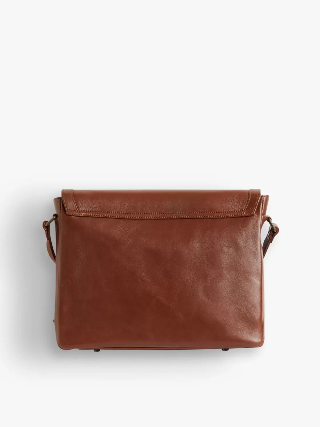 Women agnès b. Shoulder & Crossbody Bags<Brown Lambskin Dakota Messenger Bag