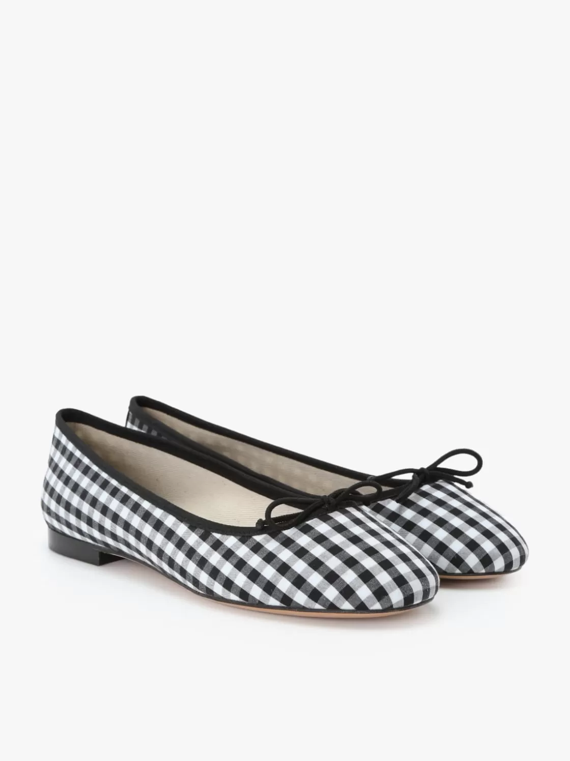 Women agnès b. Flats & Loafers | Heels & Sandals<Cotton Gingham Bettina Ballet Flats