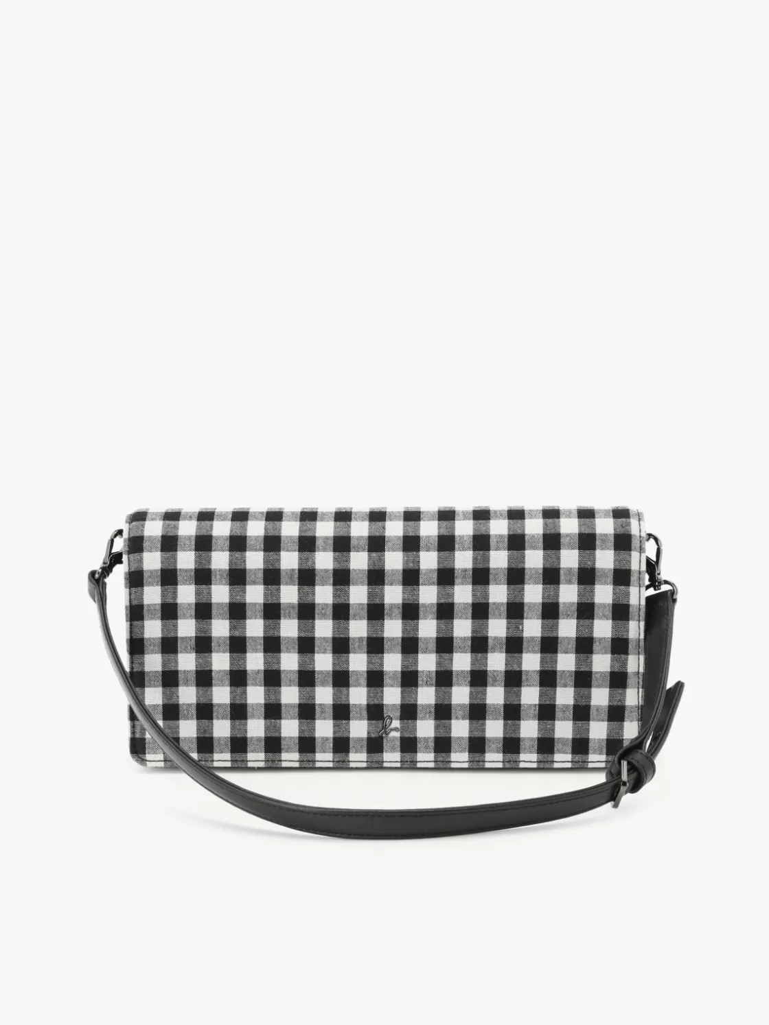 Women agnès b. Shoulder & Crossbody Bags<Cotton Gingham Print Clutch