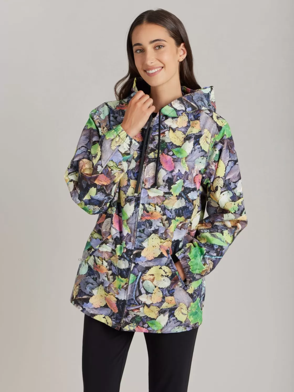 Women agnès b. Jackets & Coats<Cotton Werni Leaf Print Parka