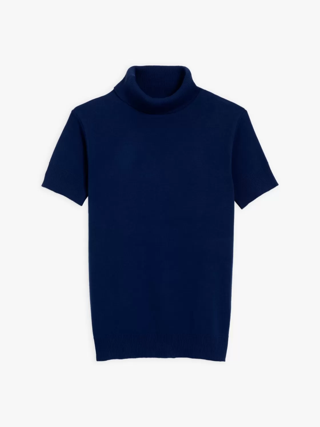 Women agnès b. Sweaters | T-Shirts & Tank Tops<Dark Blue Short Sleeves Eddy Sweater