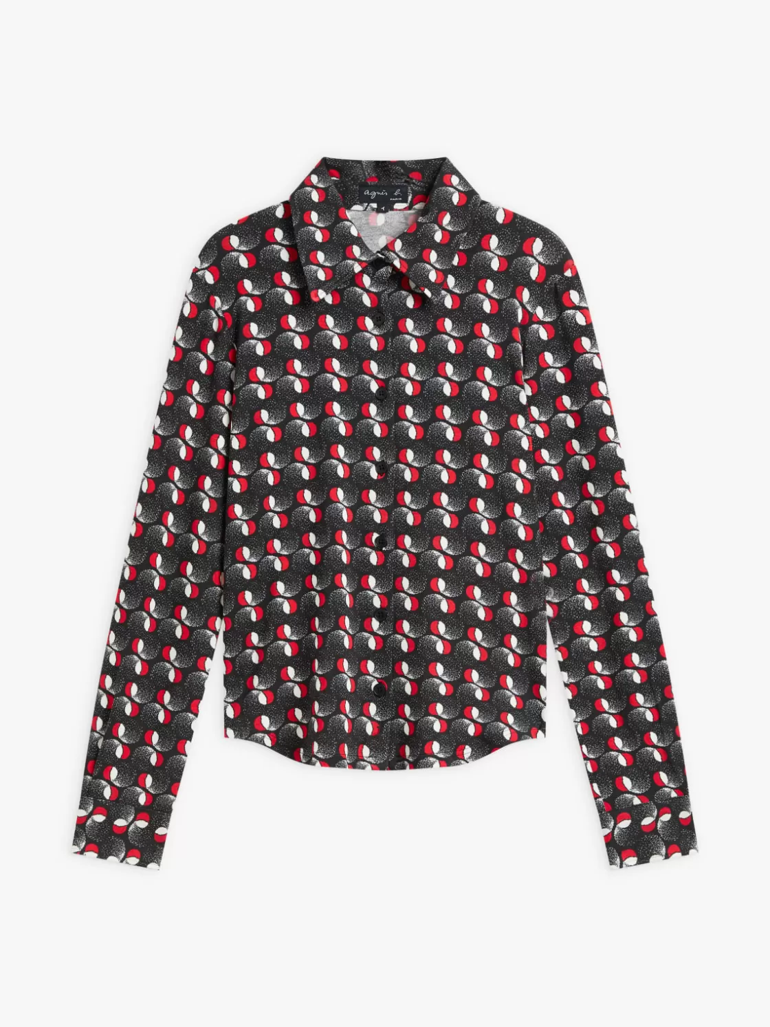 Women agnès b. Tops & Shirts<Geometric Print Jersey Boys Shirt