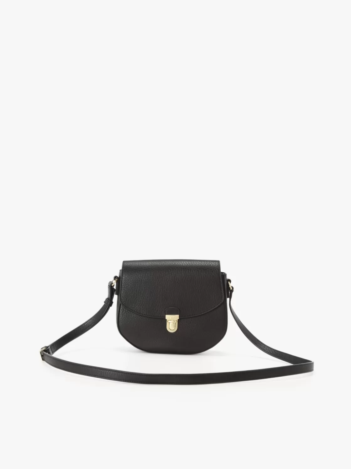 Women agnès b. Shoulder & Crossbody Bags<Grained Leather Horizontal Bag