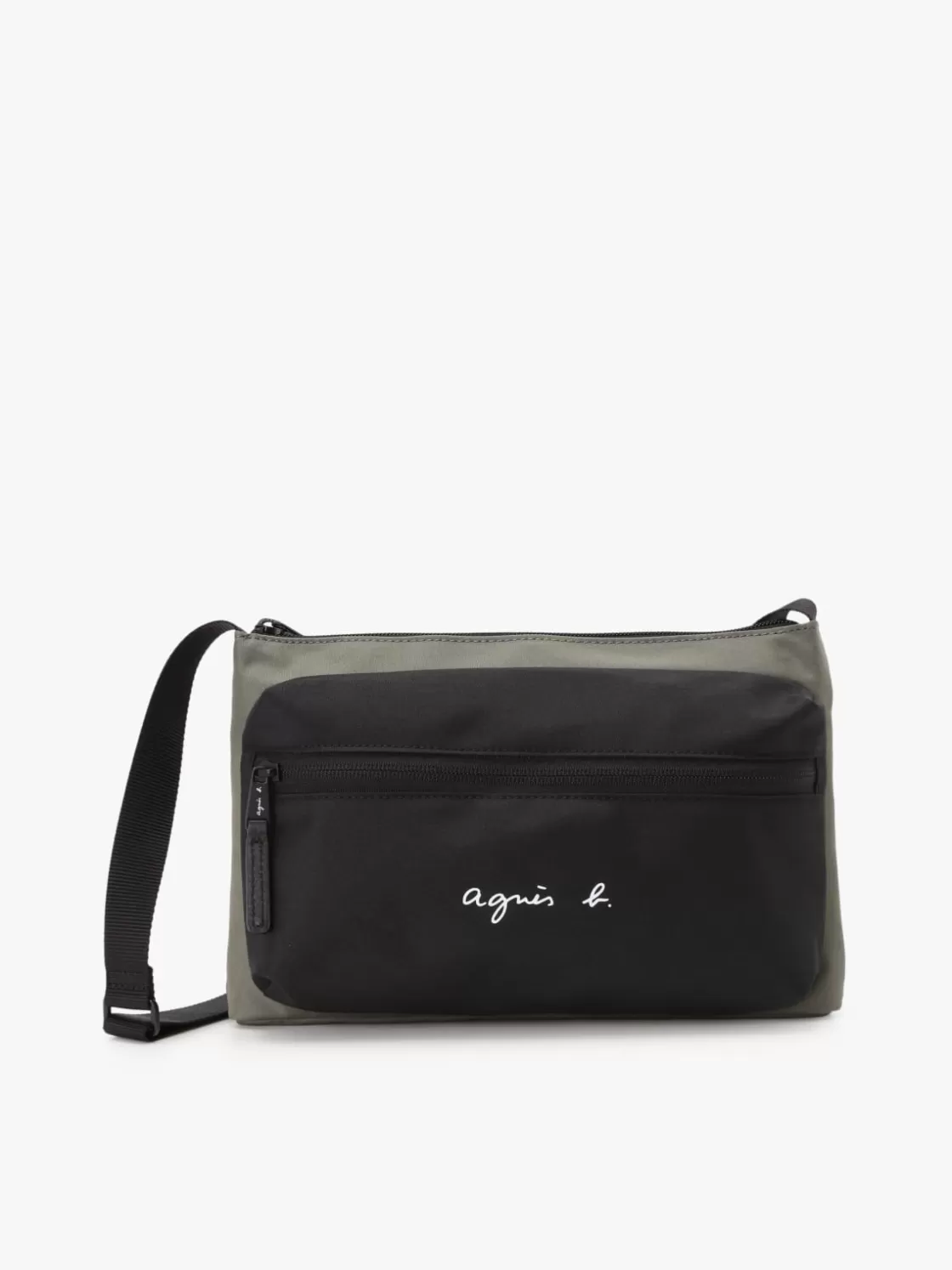 agnès b. Crossbody Bags<Green Polyester Shoulder Bag