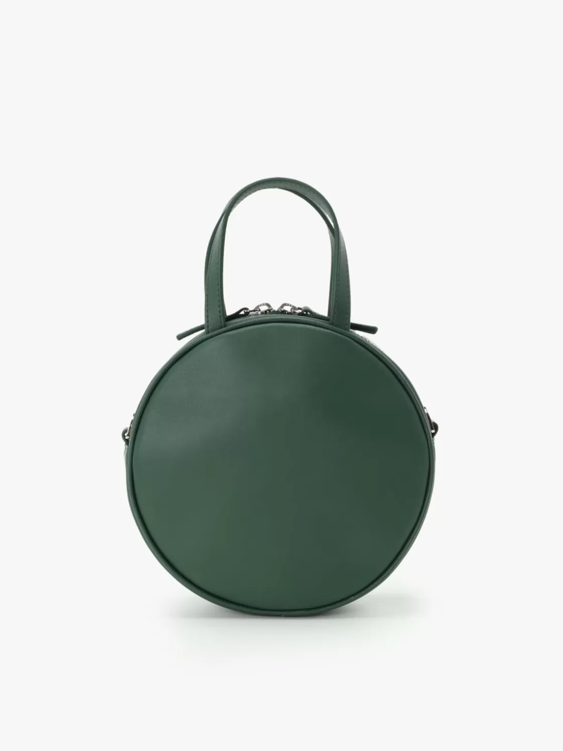 Women agnès b. Shoulder & Crossbody Bags | Large Bags & Tote Bags<Green Round Leather Bag