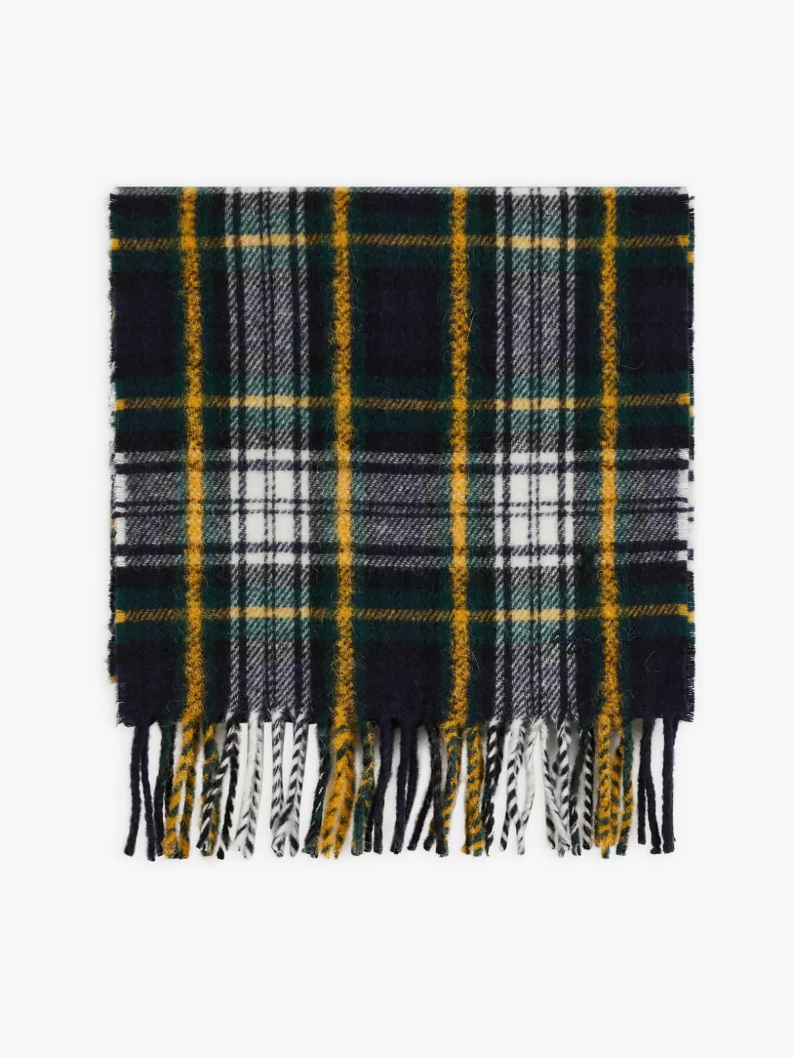 Women agnès b. Scarves & Foulards | Scarves<Green Wool Liverpool Scarf