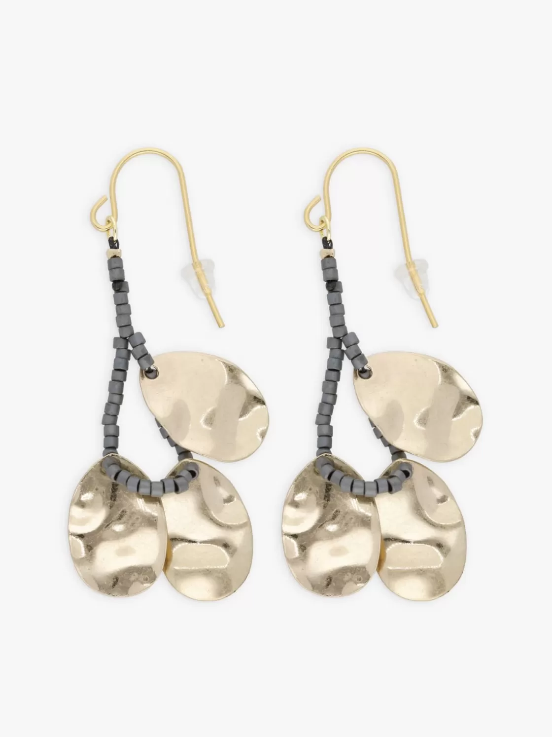 Women agnès b. Jewelry & Watches<Grey Glass Bead Ombeline Earrings