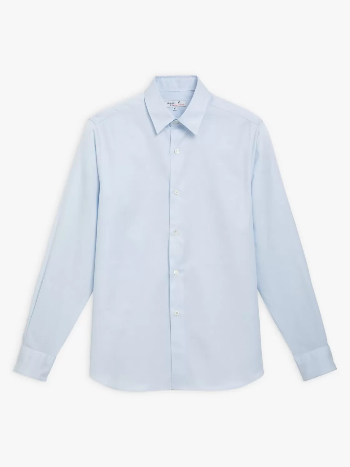 agnès b. Suits | Shirts<Light Blue Cotton Serge Andy Shirt