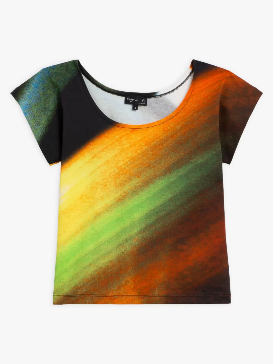 Women agnès b. T-Shirts & Tank Tops<Malaisie Photo Print Cotton T-shirt