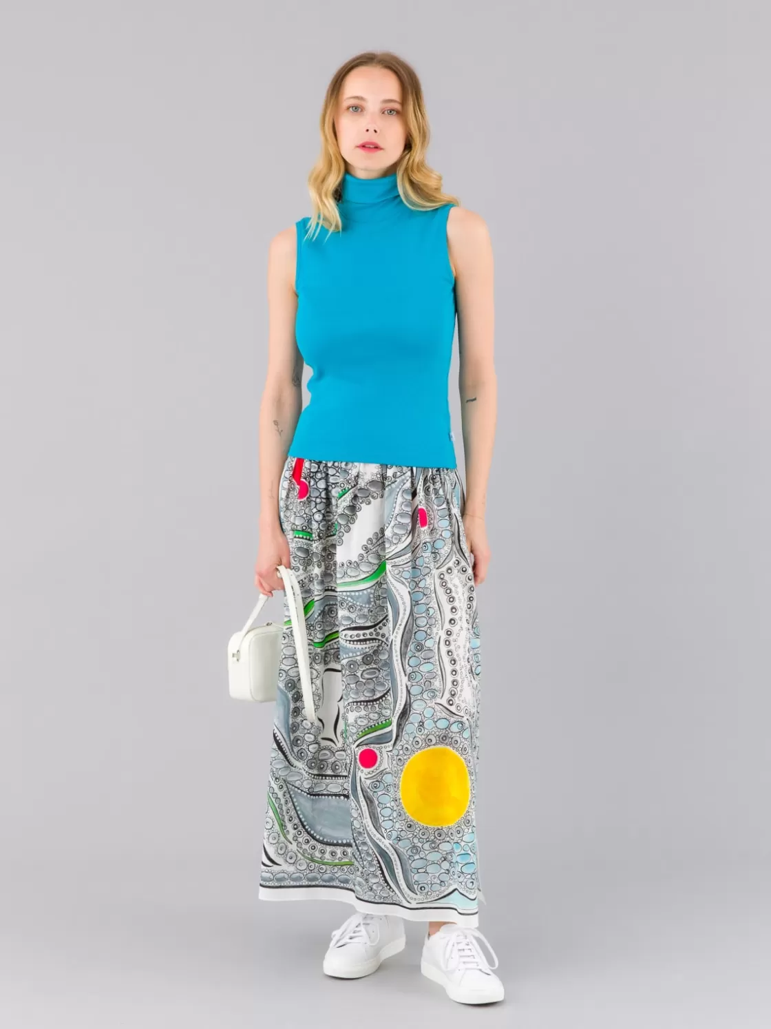 Women agnès b. Skirts & Shorts | Artist's Collection<Midi Skirt With Artist Lou Malta