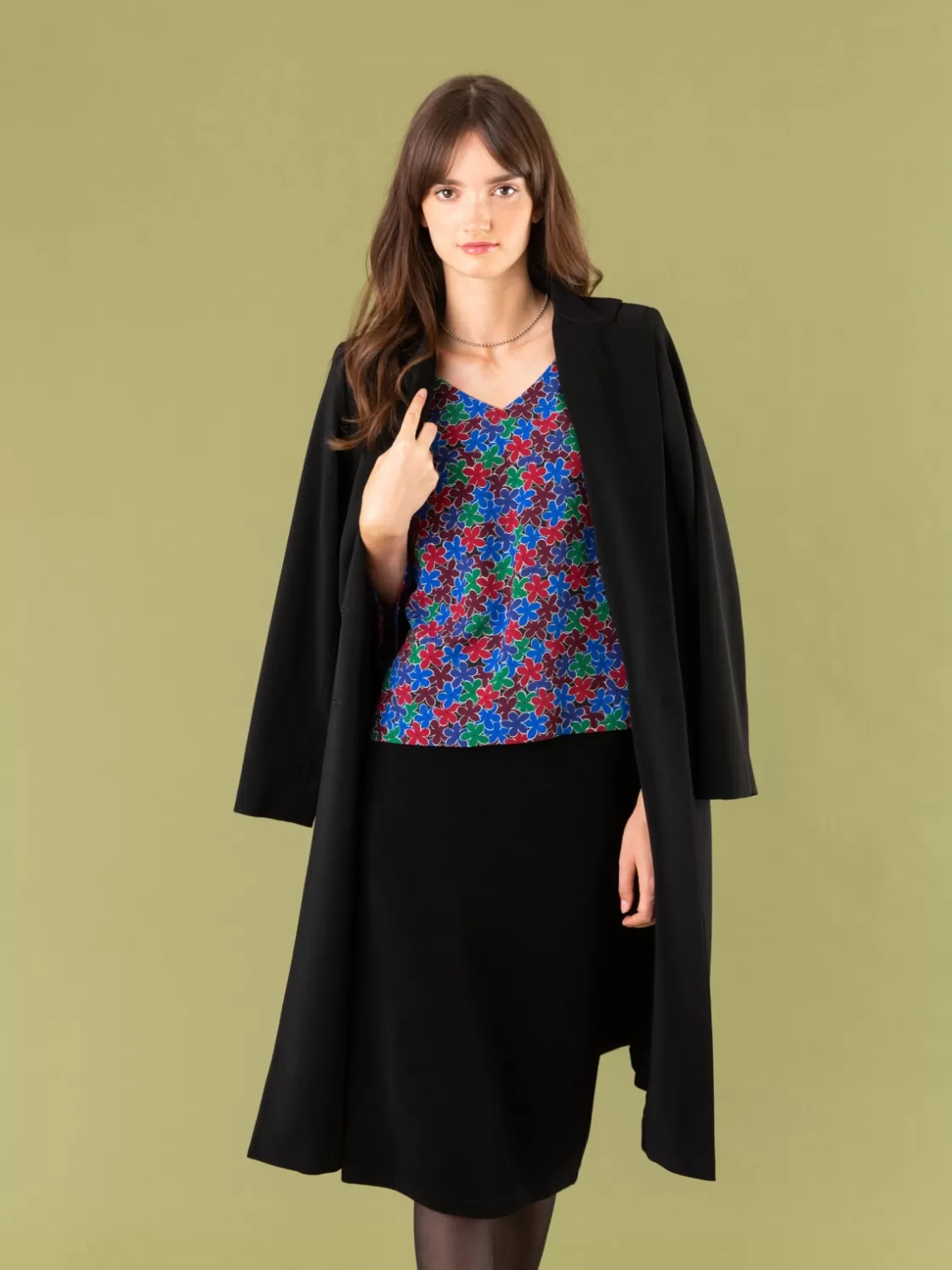 Women agnès b. Tops & Shirts<Multicolored Floral Top