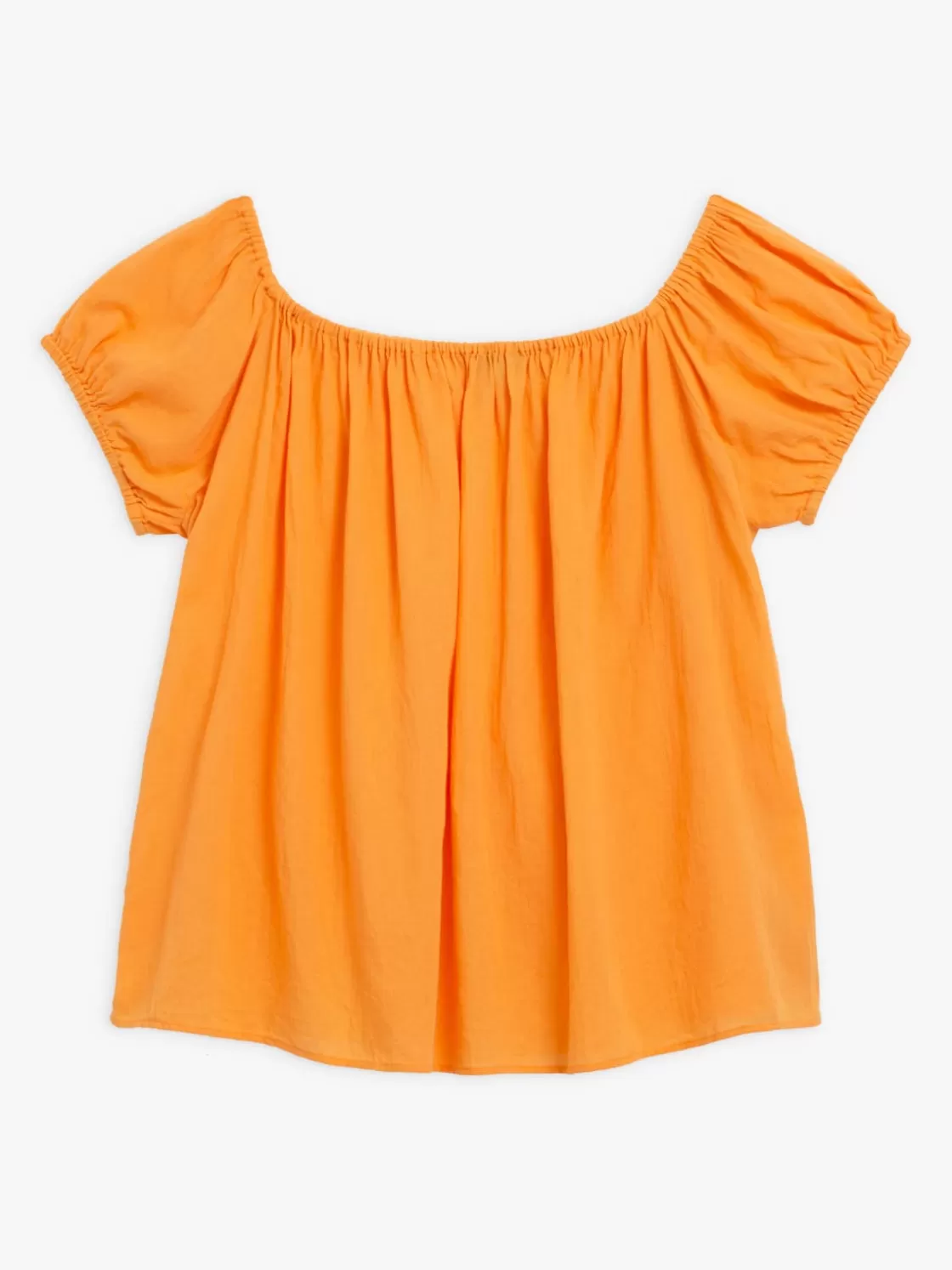 Women agnès b. Tops & Shirts<Orange Cotton Raglan Sleeves Top