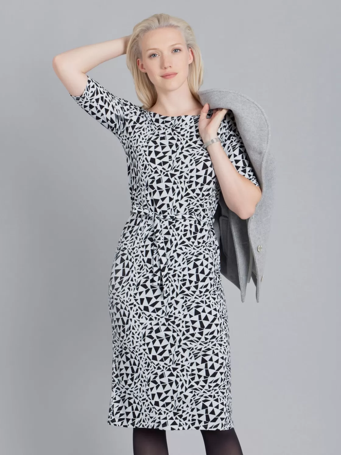 Women agnès b. Dresses<Patterned Jersey Tempête Dress