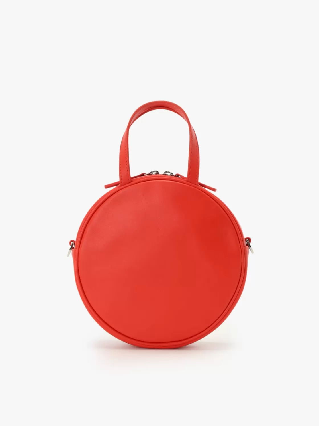 Women agnès b. Shoulder & Crossbody Bags | Large Bags & Tote Bags<Red Round Leather Bag