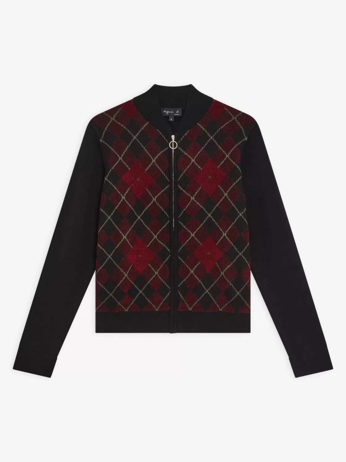 Women agnès b. Jackets & Coats<Red Wool Jacquard Class Jacket