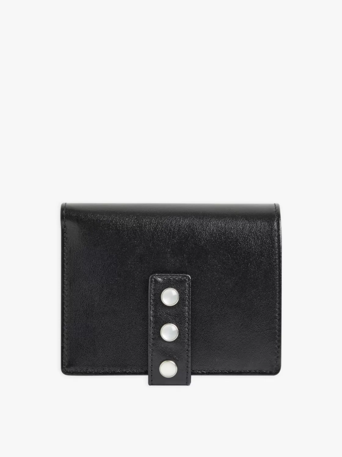 Women agnès b. Small Leather Goods | Small Leather Goods<Smooth Leather Wallet