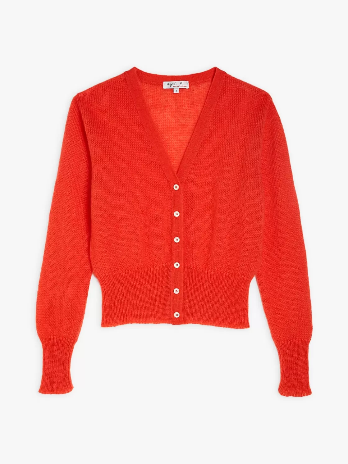 Women agnès b. Sweaters<Soft And Lightweight Maelys Red Cardigan