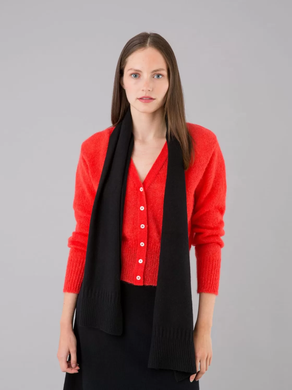 Women agnès b. Sweaters<Soft And Lightweight Maelys Red Cardigan