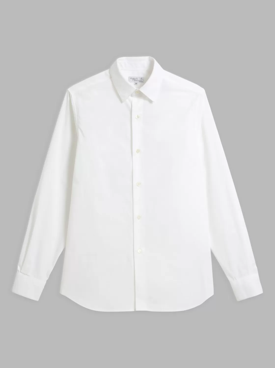 agnès b. Shirts<White Cotton Andy Shirt