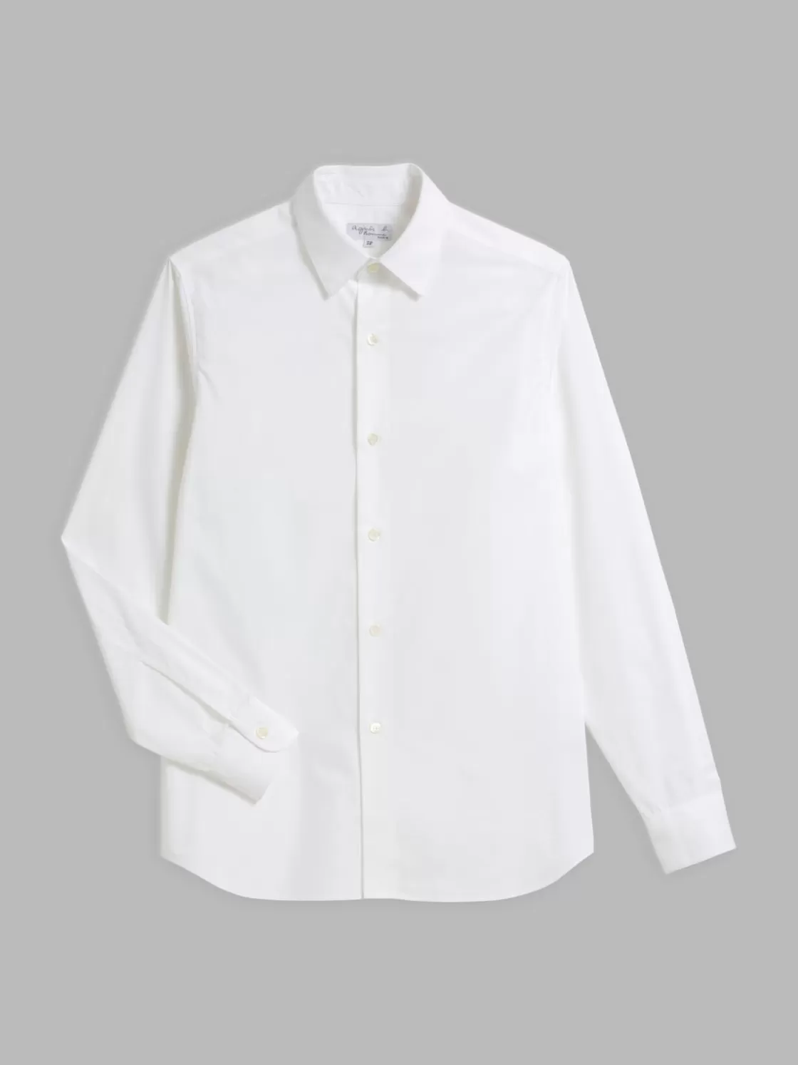 agnès b. Shirts<White Cotton Andy Shirt