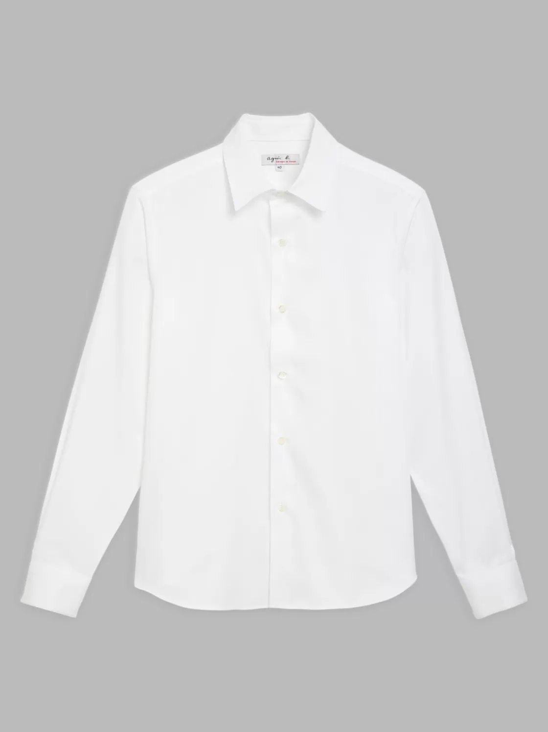 agnès b. Suits | Shirts<White Cotton Serge Tom Shirt