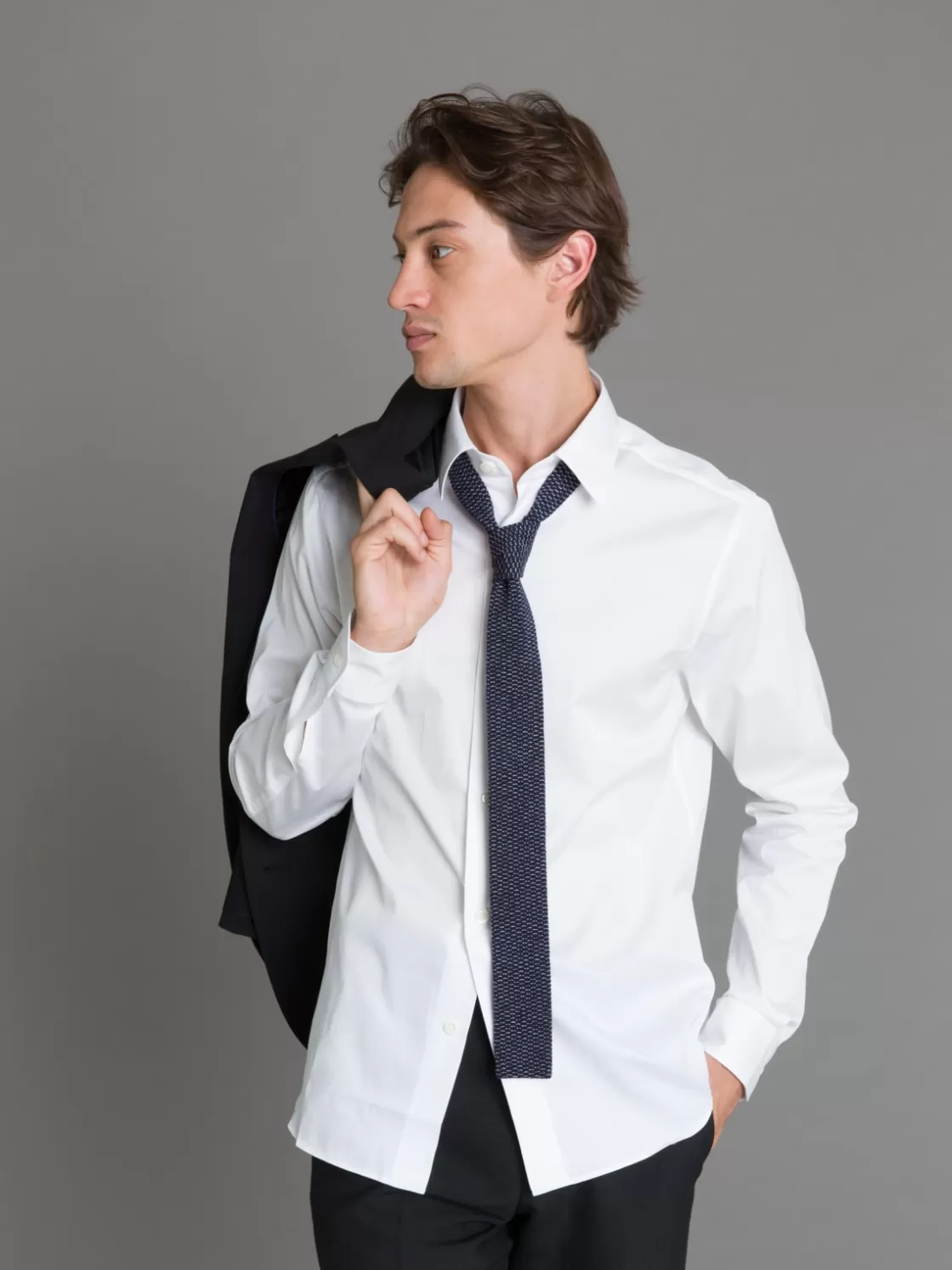 agnès b. Suits | Shirts<White Cotton Serge Tom Shirt