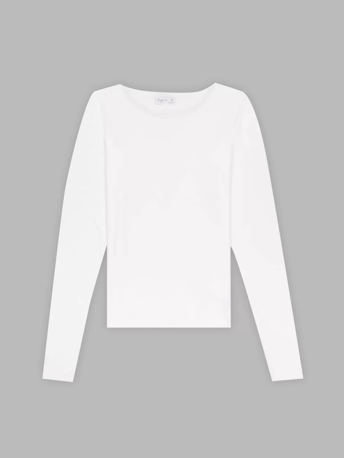 Women agnès b. T-Shirts & Tank Tops<White Extra-long Sleeves Ultra T-shirt