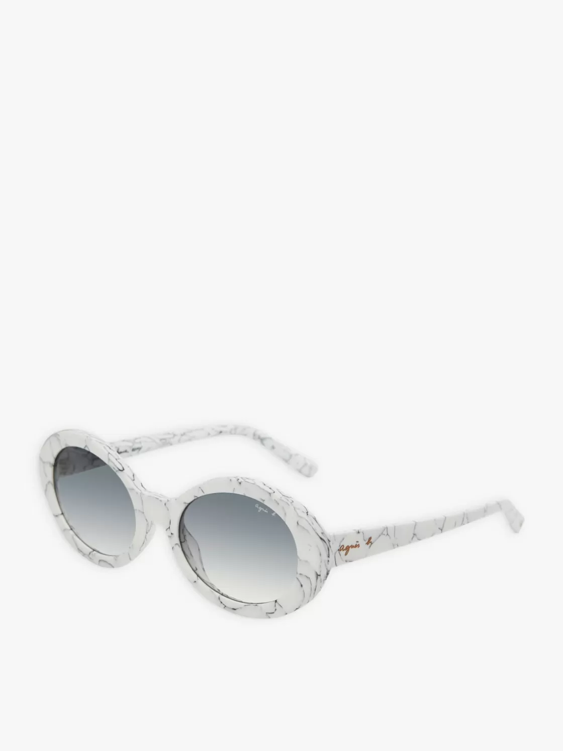 Women agnès b. Sunglasses<White Romy Marble Sunglasses