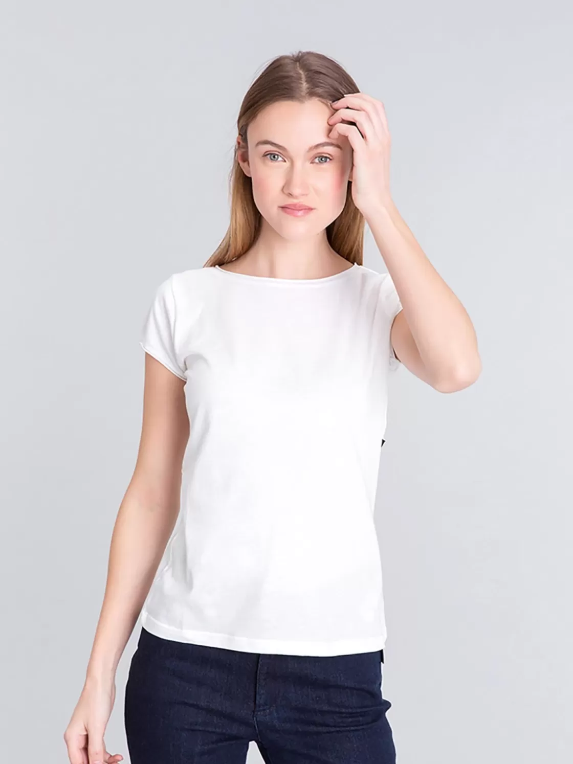 Women agnès b. T-Shirts & Tank Tops<White Short Sleeve Australia T-shirt