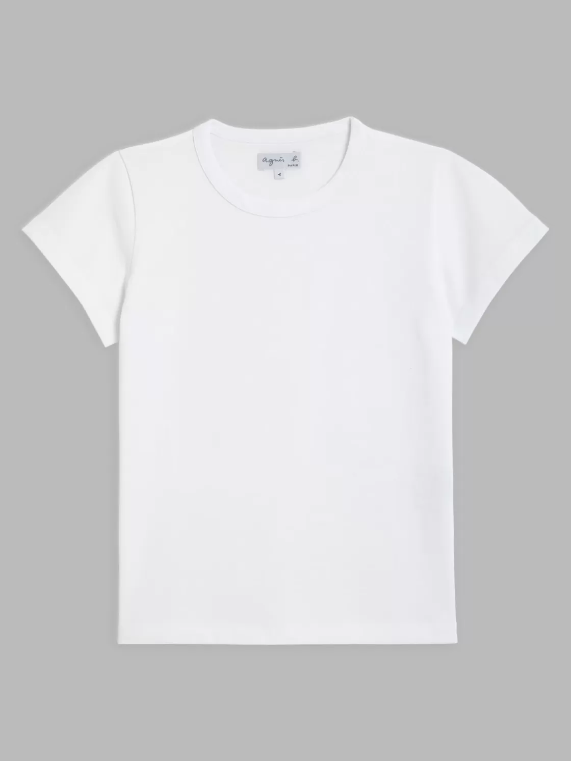 Women agnès b. T-Shirts & Tank Tops<White Short Sleeves Brando T-shirt