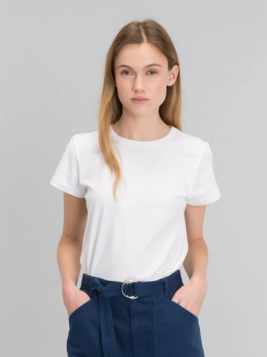 Women agnès b. T-Shirts & Tank Tops<White Short Sleeves Brando T-shirt