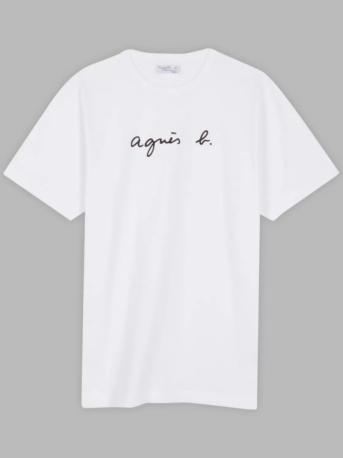 agnès b. Artist's Collection | T-Shirts & Polos<White Short Sleeves Coulos "" T-shirt