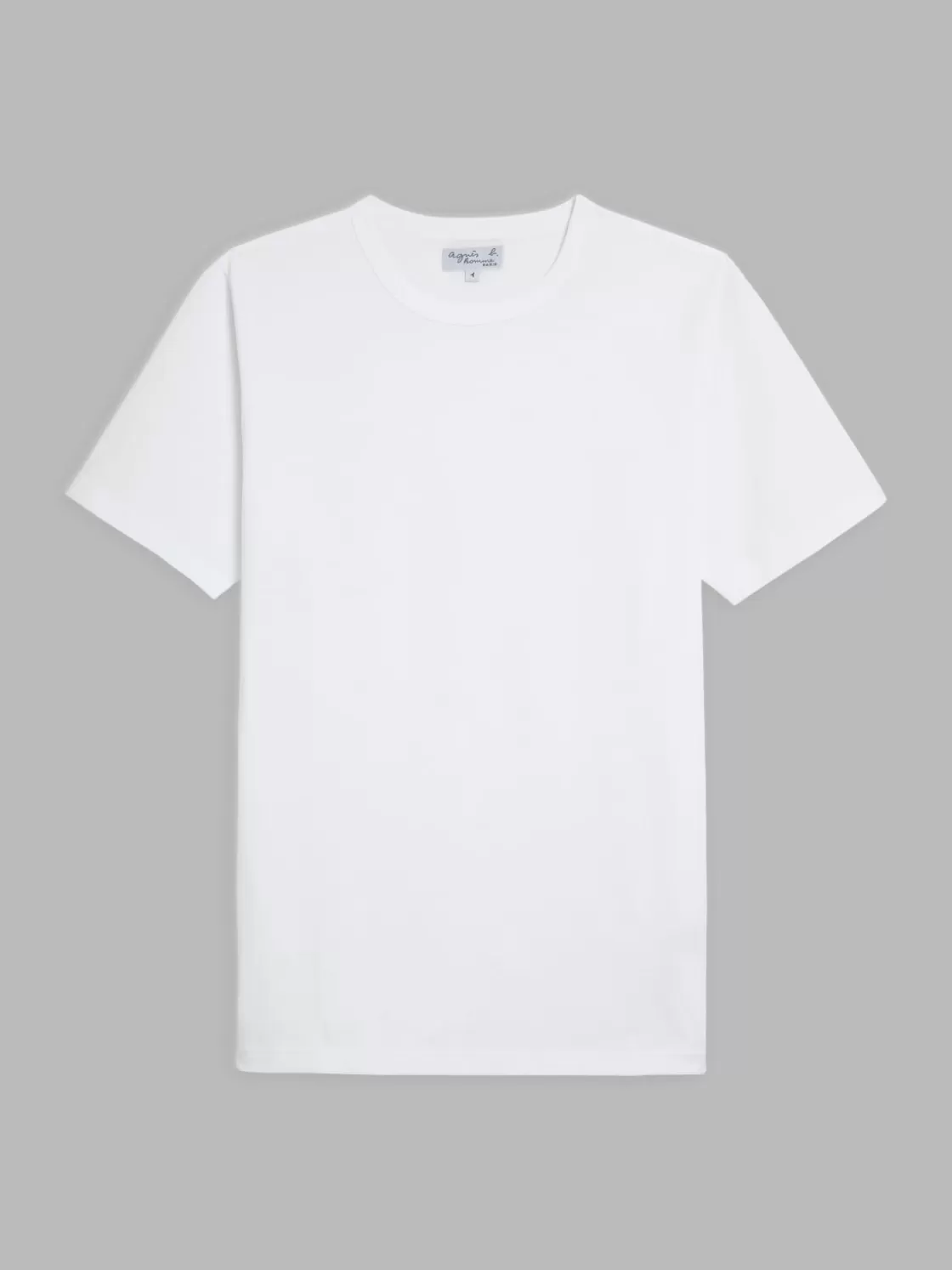 agnès b. T-Shirts & Polos<White Short Sleeves Coulos T-shirt