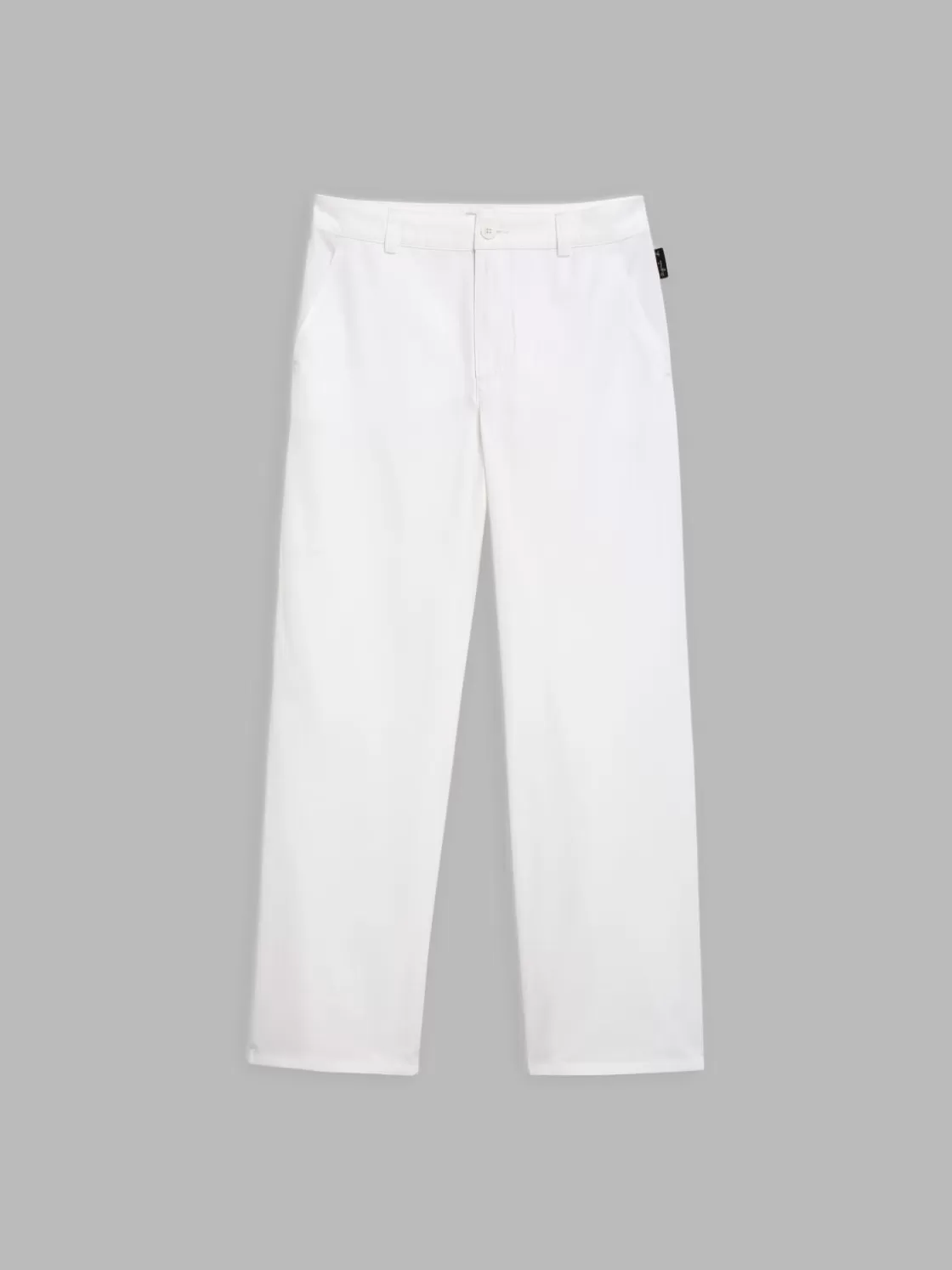 Women agnès b. Pants & Jeans<White Washed Cotton Mary Pants