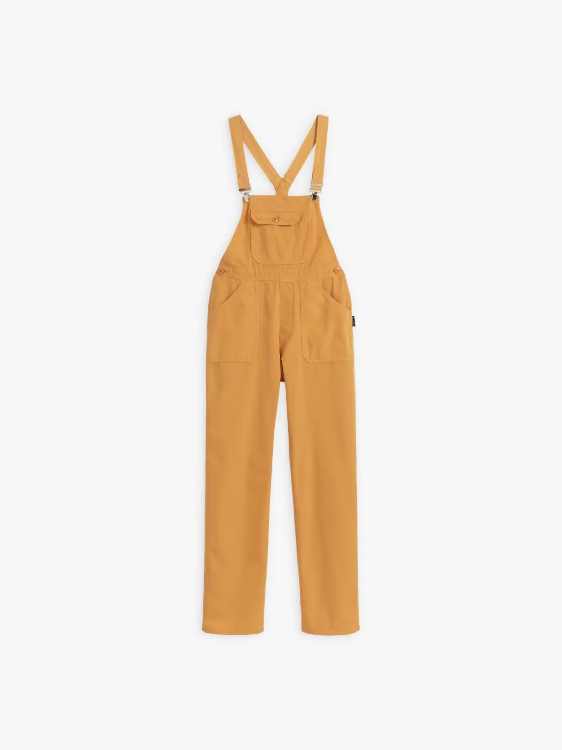 Women agnès b. Jumpsuits | Pants & Jeans<Yellow Cotton Canvas Rue Du Jour Overalls