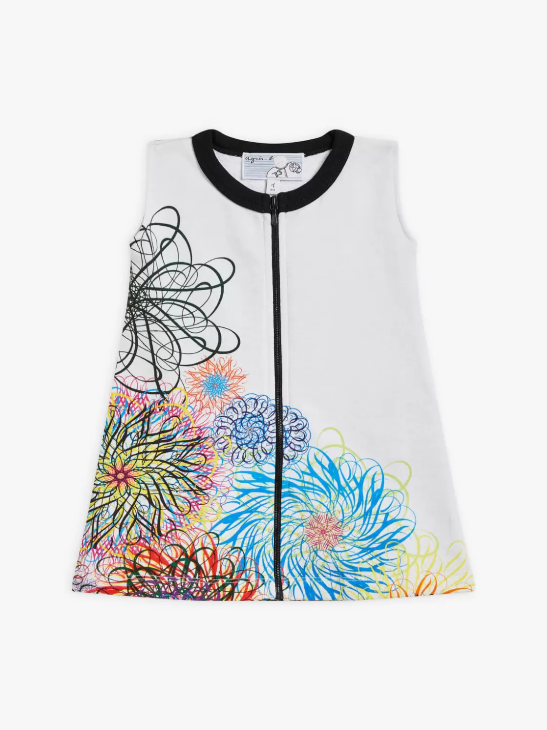 agnès b. Clothing<Zinnia Cotton Fleece Dress Artist Ryan McGinness