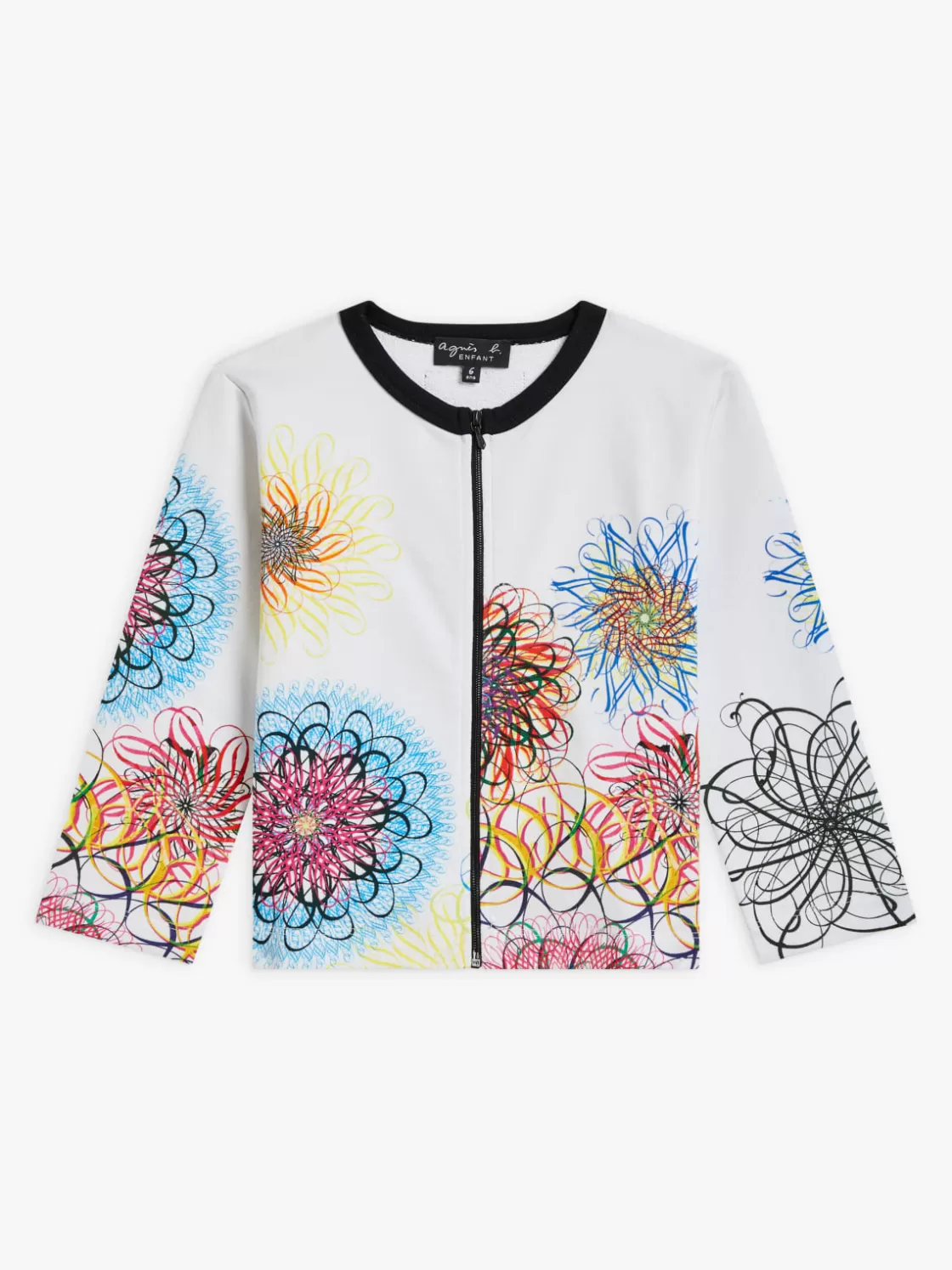 BOY agnès b. Cardigans | Cardigans<Zip Cotton Fleece Cardigan With Artist Ryan McGinness